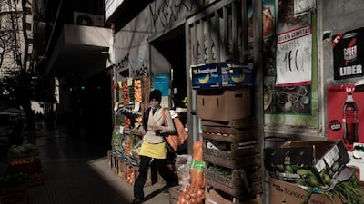 A grocery shop in the Palermo neighbourhood of Buenos Aires. Argentina reported 24,601 new Covid-19 cases on Tuesday, taking the total to 3,586,736. Bloomberg