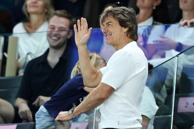 Tom Cruise is one of many Hollywood names spotted at the Games this year. He watched US gymnast Simone Biles compete. Getty Images