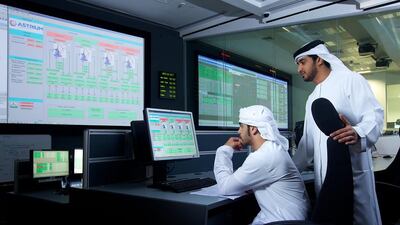 Emirati satellite operations team. Courtesy Yahsat