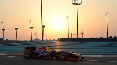 Quadruple World champion Sebastian Vettel lead from start to finish to win in Abu Dhabi. Tom Gandolfini / AFP Photo