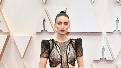 Rooney Mara in Alexander McQueen at the 92nd Annual Academy Awards at Hollywood and Highland on February 09, 2020 in Hollywood, California. AFP