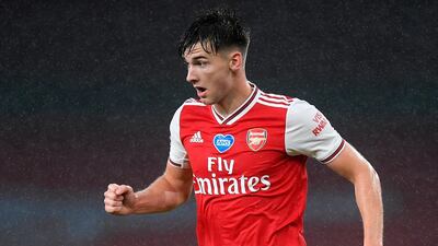 Kieran Tierney - 6: Stung Schmeichel's hands with a first-half half-volley but faded in the second half. AFP