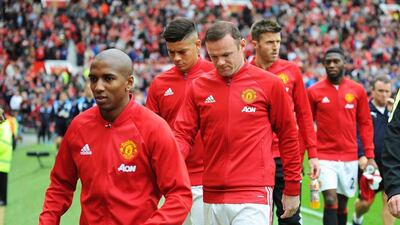 Manchester United players shown before the match against Leicester City last weekend. Peter Powell / EPA / September 24, 2016