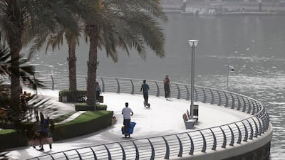 E-scooter speeds are capped at 20kph on designated routes in Dubai. The National