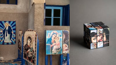 Xenia Nikolskaya collected Coptic souvenirs and images on her travels through Egypt, which are the subject of her new book. Photo: Xenia Nikolskaya