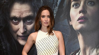 Emily Blunt, in David Koma, attends a gala screening of 'Into The Woods' at The Curzon Mayfair on January 7, 2015 in London, England. Getty Images