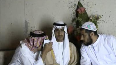 A video released by the CIA on Wednesday apparently shows bin Laden's son, Hamza, getting married in Iran. AFP