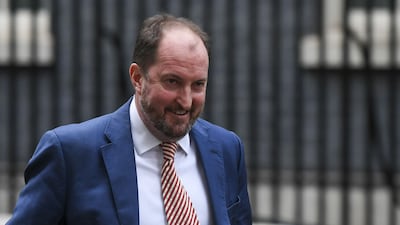 Guto Harri, the UK prime minister’s new director of communications, leaves No 10 Downing Street in London. Bloomberg