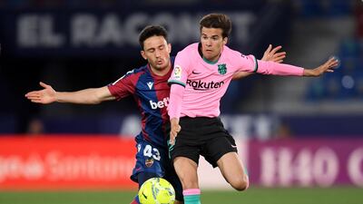 Riqui Puig, N/A - On for substitute Roberto after 85 as the sub was subbed. Lost the ball three times in his short time on the pitch. Getty