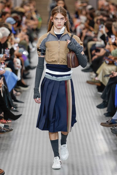 Miu Miu's spring 2025 collection is filled with sporty separates. Photo: Miu Miu