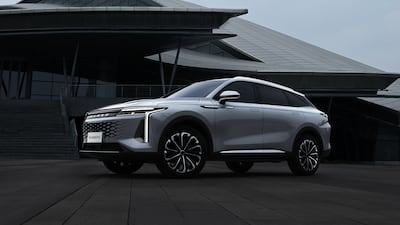 It comes with 20in alloy wheels as standard and is powered by a turbocharged engine