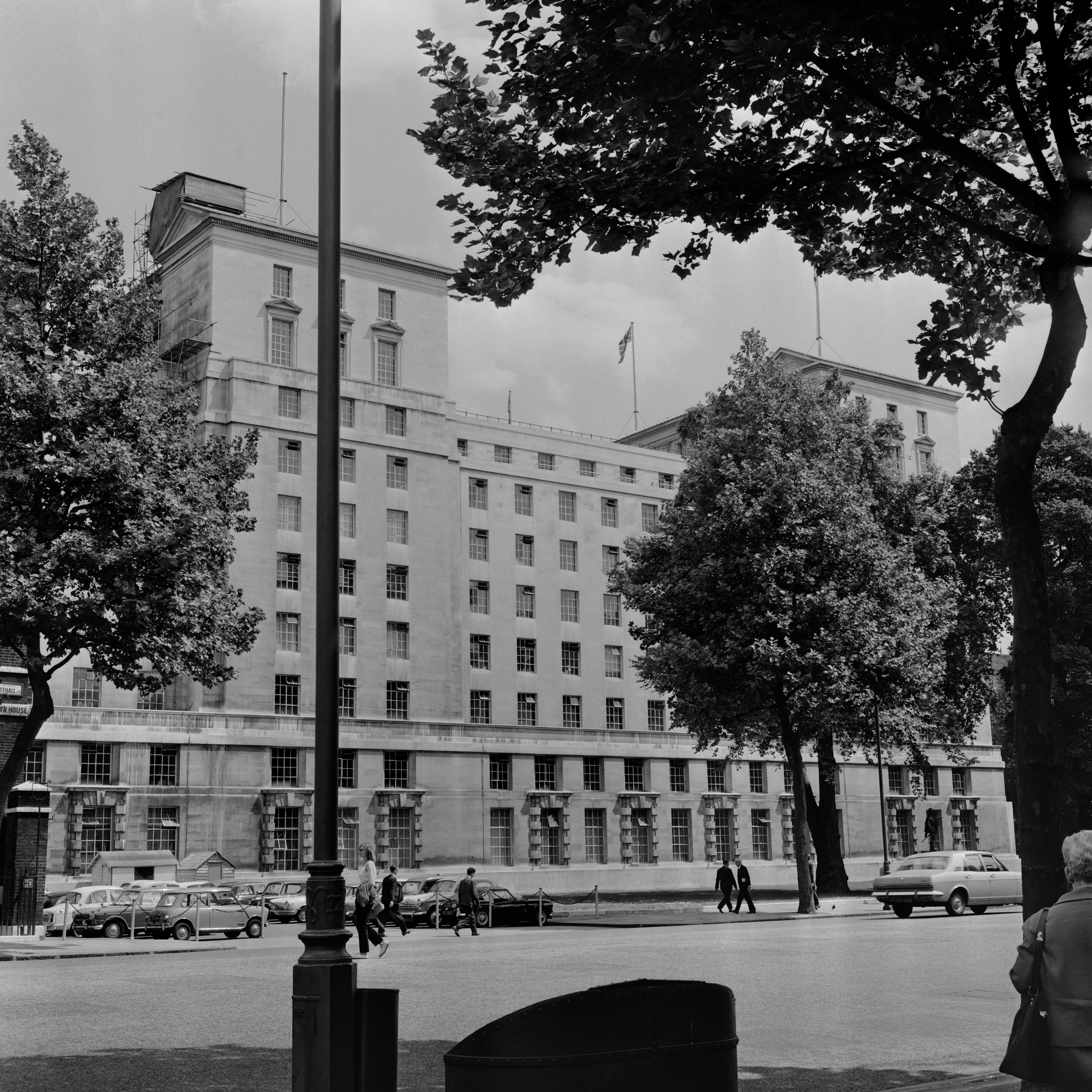 The Ministry of Defence in London, pictured in the 1960s. Getty Images