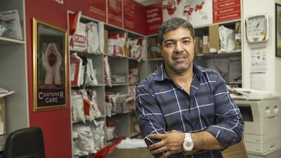 Anwar Kabbani tries to spend time with his family during Ramadan despite his hectic work schedule. Antonie Robertson / The National