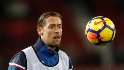 Chelsea have been linked with a move for Stoke City's Peter Crouch. Carl Recine / Action Images via Reuters