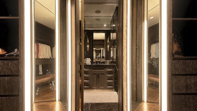 Looking through to a dressing room. Courtesy Luxhabitat Sotheby's International Realty