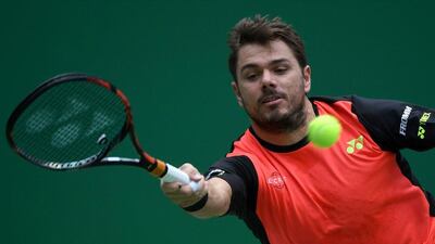 Stan Wawrinka is through to the third round of the Shanghai Masters after defeating Kyl Edmund. Wang Zhao / AFP