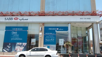 Assets of the Saudi British Bank rose 52.62 per cent year-on-year to 265.2bn riyals. Michael Bou-Nacklie / The National
