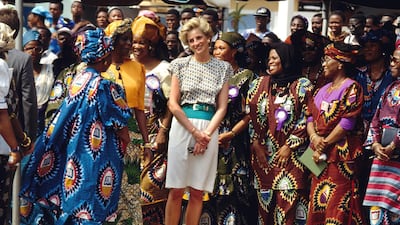 The Princess of Wales speaks with Nigerians during a visit to Nigeria. Getty Images
