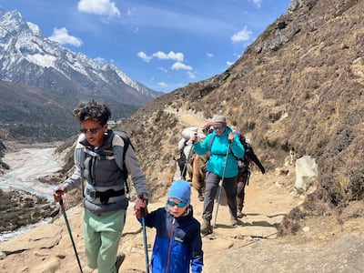 Ivan Krasiukov with sherpa Krishna on his Everest adventure. Source: Dmitrii Krasiukov