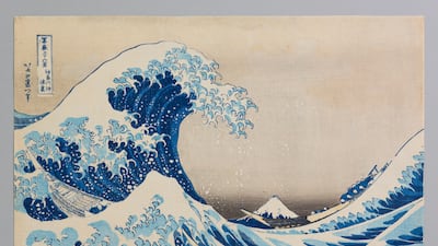 'Under the Wave off Kanagawa' by Katsushika Hokusai will be part of the Stories of Paper exhibition at Louvre Abu Dhabi. Photo: Department of Culture and Tourism – Abu Dhabi