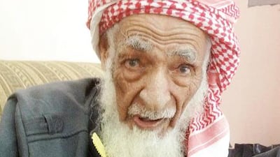 Saeed Salem Saeed Salmeen Al Kalbani was born in 1903 as recorded in his passport. He married three women and had eight children and 72 grandchildren.