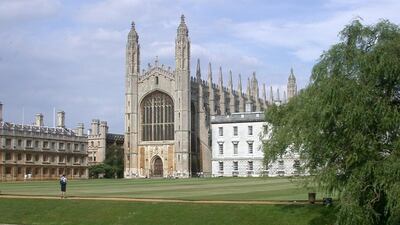 King's College and The Backs, Cambridge. Courtesy www.visitcambridge.org