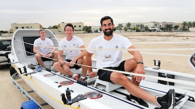 Paris Norriss, Barney Lewis, Oliver and Harry Amos hope to raise more than $177,000 for marine conservation and military veteran charities