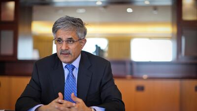 Mahmood Al Kooheji, chief executive of Bahrain's Mumtalakat, which reported a year-on-year drop in net profit for the full year 2018, but higher revenues. Razan Alzayani / The National