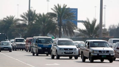 Abu Dhabi Police have warned of the dangers of driving with damaged tyres during the summer months. Sammy Dallal / The National
