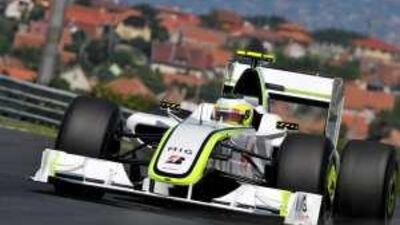 Rubens Barrichello, in action in practice in Budapest yesterday, is considering retirement.