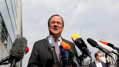 Armin Laschet will lead Angela Merkel's party into September's German election. Reuters