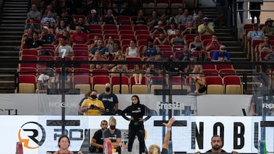 Irish expat Kat Fearon and Bader Al Noori, a first lieutenant with the Dubai Police, compete in the CrossFit games in the US earlier this week.