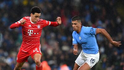 Jamal Musiala - 6. Denied by a Dias block when he was presented with Bayern's first real chance in the 25th minute. Skipped past Pep Guardiola’s defensive line in the 41st minute but there was no red shirt in the box to apply the finish to his cutback. Getty