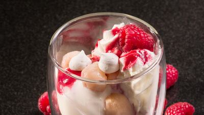 Cafe Bateel has a range of new desserts and a sundae menu, including the isfahan sundae.