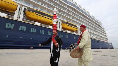 'Spirit of Discovery' arrived with 724 tourists on board.