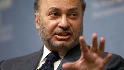 UAE Minister of State for Foreign Affairs Anwar Gargash speaks at an event at Chatham House in London, Britain on July 17, 2017. Neil Hall / Reuters