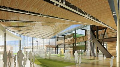 Rendering of Sports World at Al Maryah Central, a 2.3 million-square-foot super-regional shopping centre located at the core of Al Maryah Island in Abu Dhabi. Courtesy Gulf Related