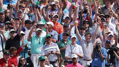 Tiger Woods's massive following during Monday's practice round proved the enduring star power of the 14-time major champion. Curtis Compton / AP Photo