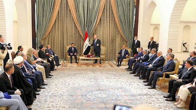 Iraqi president names Mustafa Al Kadhimi as new prime minister-designate in presence of leading Iraqi political figures and UN envoy to Iraq. The National