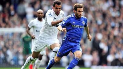 Juan Mata, right, inspired Chelsea’s comeback with two goals and an assist against Tottenham.