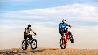 Rashad Matrajji (L) and Ahmad Ramadan (R) are contestants on a new UAE-based reality TV show 'The Quest'. Chris Whiteoak / The National