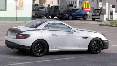 The Mercedes SLK 55 AMG. Lehmann Photo Syndication