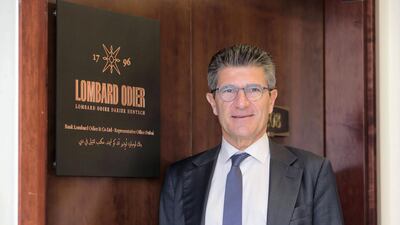 Patrick Odier, senior managing partner at Lombard Odier says there is “light at the end of the tunnel” as far as the ongoing trade war between China and the US is concerned. Leslie Pableo / The National