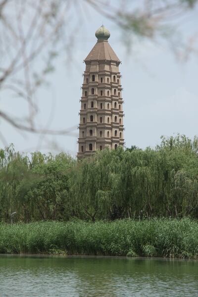 The 60-metre-high Haibao Pagoda was erected 1,500 years ago. Photo: John Brunton