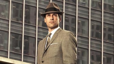The Mad Men actor Jon Hamm wearing a fedora, the mark of an elegant man.
