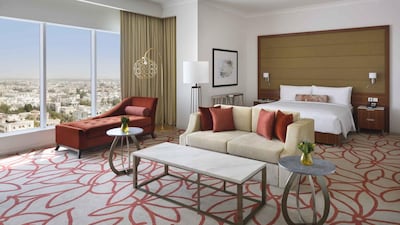 A suite at the Marriott. Courtesy Marriott Hotel Downtown Abu Dhabi