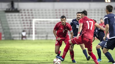 Action from Syria v Guam at Al Maktoum bin Rashid Stadium. Antonie Robertson/The National