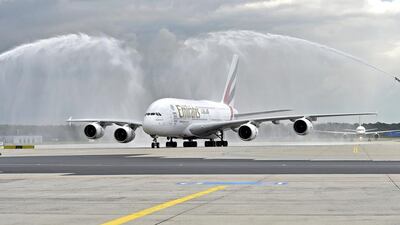 Emirates has announced a second daily A380 service to Frankfurt, adding 1,155 seats a week on the route. Courtesy Emirates