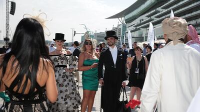 The glamorous crowds gather. REUTERS