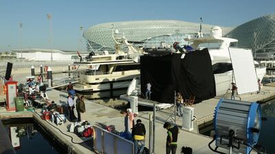 A handout photo of the set of Dishoom in Yas Marina in Abu Dhabi. Courtesy twofour54